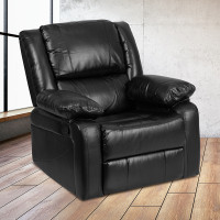 Flash Furniture BT-70597-1-GG Harmony Leather Recliner in Black